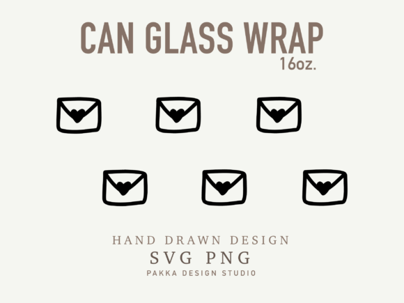 Glass Can Wrap SVG: A Valentine Love Letter for Embroidery