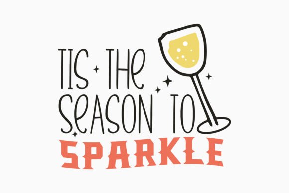 New Year Champagne Retro SVG: A Designer's Take