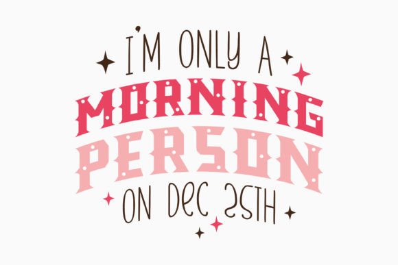 Retro Christmas Quote SVG Morning Person Review